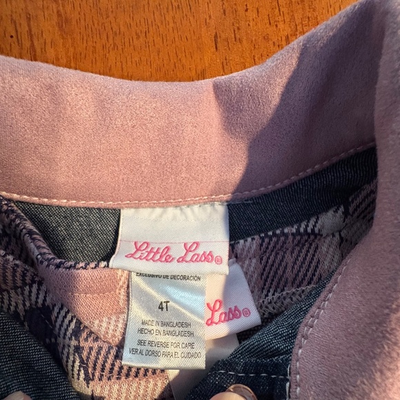 Toddler Girls Denim Jacket Dress Set Casual 4T NEW - Picture 8 of 8